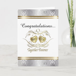 Herzlichen Glückwunsch zur Hochzeit von Herrn und Karte