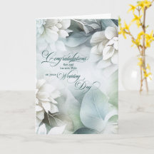 Herzlichen Glückwunsch zur Hochzeit von Sohn und n