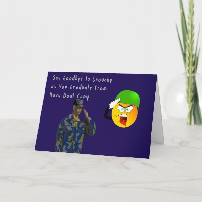 Herzlichen Glückwunsch zur Navy Graduate Card Karte (Vorderseite)
