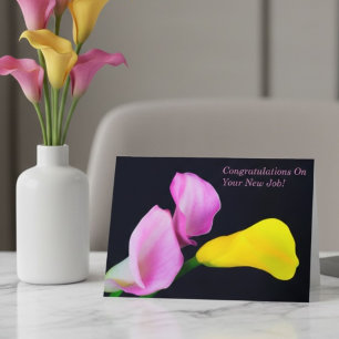 Herzlichen Glückwunsch zur neuen Beförderung Calla Karte