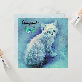 Herzlichen Glückwunsch zur neuen Katze-Karte für H Karte