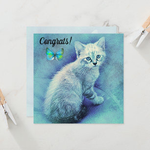 Herzlichen Glückwunsch zur neuen Katze-Karte für H Karte