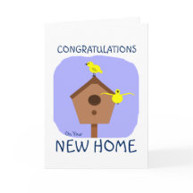 Herzlichen Glückwunsch zur neuen Zuhause-Vogel-Nes