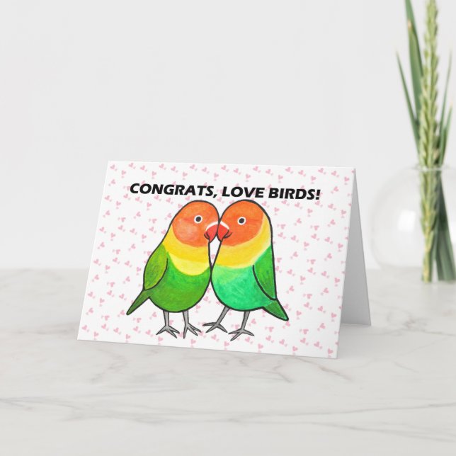Herzlichen Glückwunsch zur Verlobung, Hochzeit Lov Karte (Vorderseite)