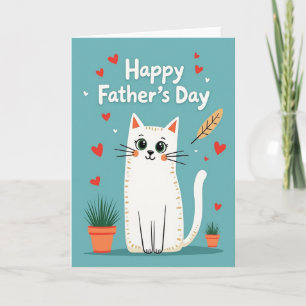 Herzlichen Vatertag Katzenkarte Karte