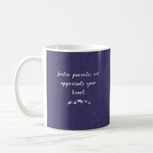 Herzlicher Dank an Pflegeeltern Design Kaffeetasse