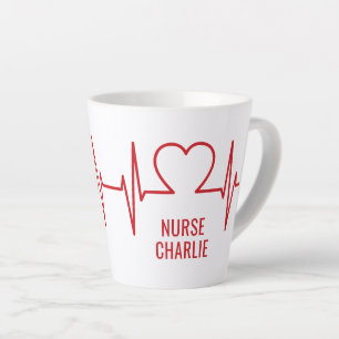 Herzlicher EKG-Sondertext Milchtasse