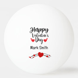 Herzlicher Glückwunsch valentine;s Day for Player  Tischtennisball