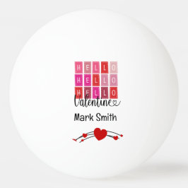 Herzlicher Glückwunsch valentine;s Day for Player  Tischtennisball