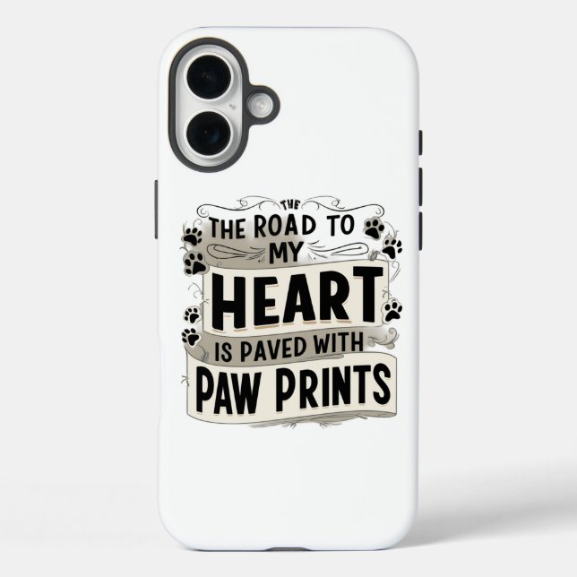 Herzlicher Hundeweg iPhone 16 Plus Hülle (Rückseite)