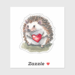 herzlicher Igel Aufkleber