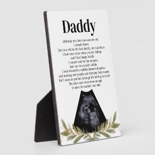 Herzlicher Keepsake zum expectant-Vater von Bump Fotoplatte