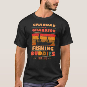 Herzlicher Opa-Enkel-Kumpel fürs Leben Fischen T-Shirt