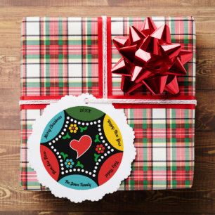 Herzlicher portugiesischer Weihnachtsbaumanhänger Ornament Karte