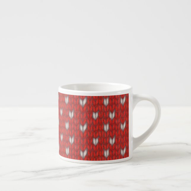 HERZLICHER STRICK Espresso Cup Espressotasse (Rechts)