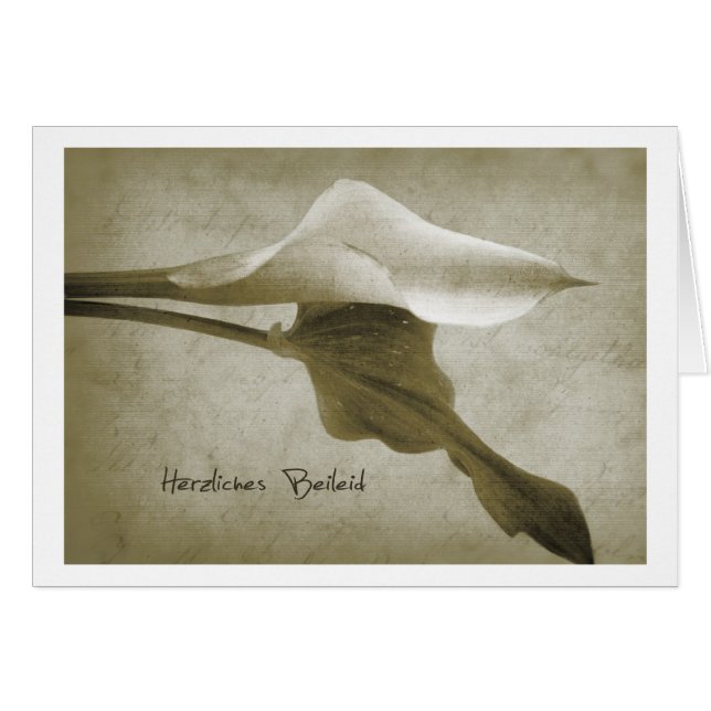 Herzliches Beileid (Vorderseite (Horizontal))