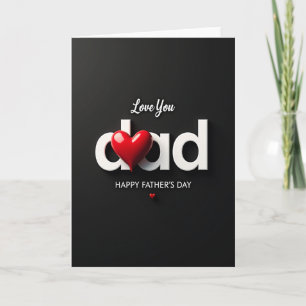 Herzliches Dad-Typografie-Karte Karte