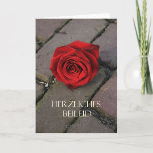 Herzliches de carte de sympathie allemande Beileid