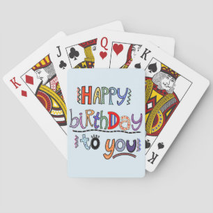 Herzliches Glückwunsch zum Geburtstag für Sie  Spielkarten