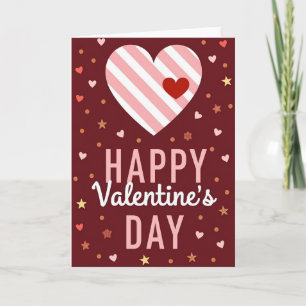 Herzliches Grafik-Valentinstagskarte Karte