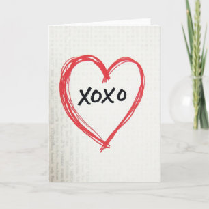 Herzliches Marker Xoxo Liebeskarte Karte