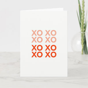 Herzliches minimalistisches Xo-Karte Karte