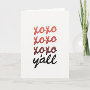 Herzliches minimalistisches Xoxo-Karten-Design Karte