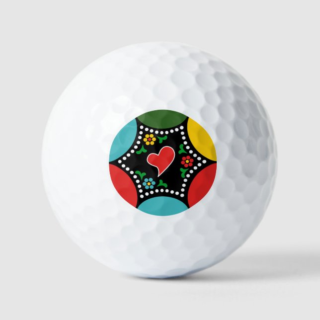 Herzliches portugiesisches Weihnachtsgeschenk - Pa Golfball (Vorderseite)