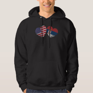 Herzliches serbisches amerikanisches Flag Patrioti Hoodie