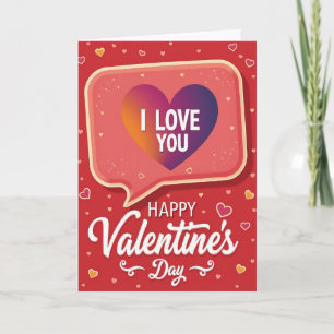 Herzliches Valentinstag-Liebste-Karte Karte