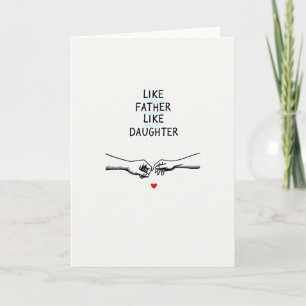 Herzliches Vater-Tochter-Geschenkkarte Karte