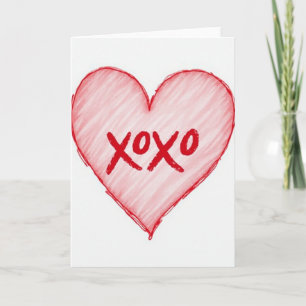 Herzliches Xoxo Handgefertigtes Karte