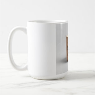 Herzlichste Grüße: Handgemachte Holzwerkstatt-Tass Kaffeetasse