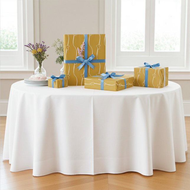 Herzlinks Luxor Gold und White Wedding Geschenkpapier (Von Creator hochgeladen)