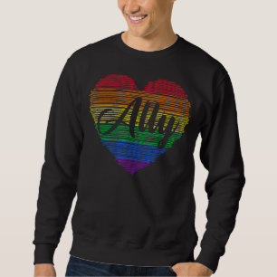 Herzlinsenflagge für Schwulenschwule und Lesben Sweatshirt