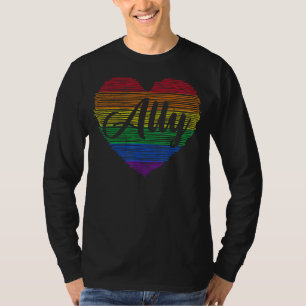 Herzlinsenflagge für Schwulenschwule und Lesben T-Shirt