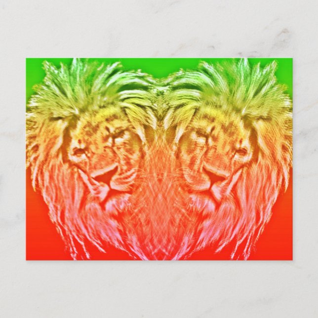 HERZLION RASTA POSTKARTE (Vorderseite)