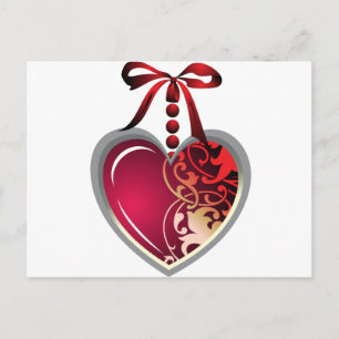 Herzlocket Postkarte