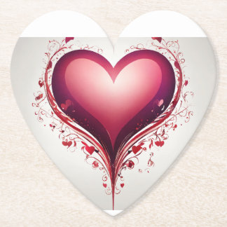 Herzlogo - Zeitloses Symbol für Liebe und Compassi Untersetzer