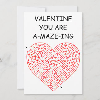 Herzmagen - Valentintagskarte (flach) Einladung
