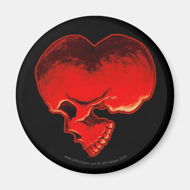 Herzmagnet (rund) magnet (Vorne)