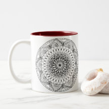 Herzmandala-Tasse