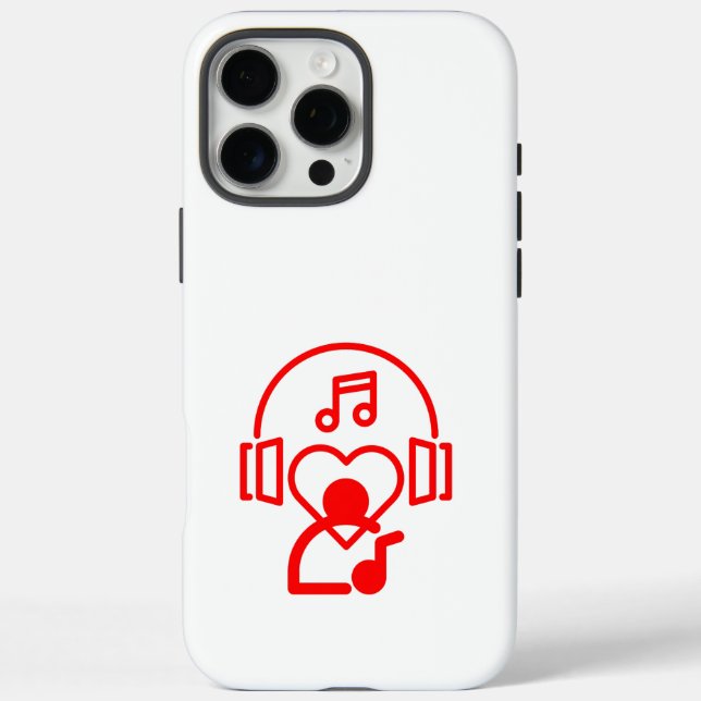 Herzmusik iPhone 16 Pro Max Hülle (Rückseite)