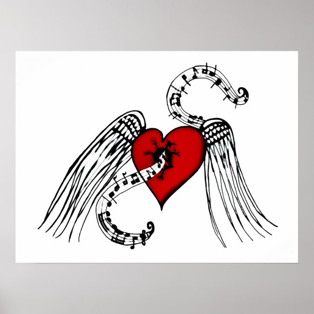 Herzmusik Poster (Vorne)