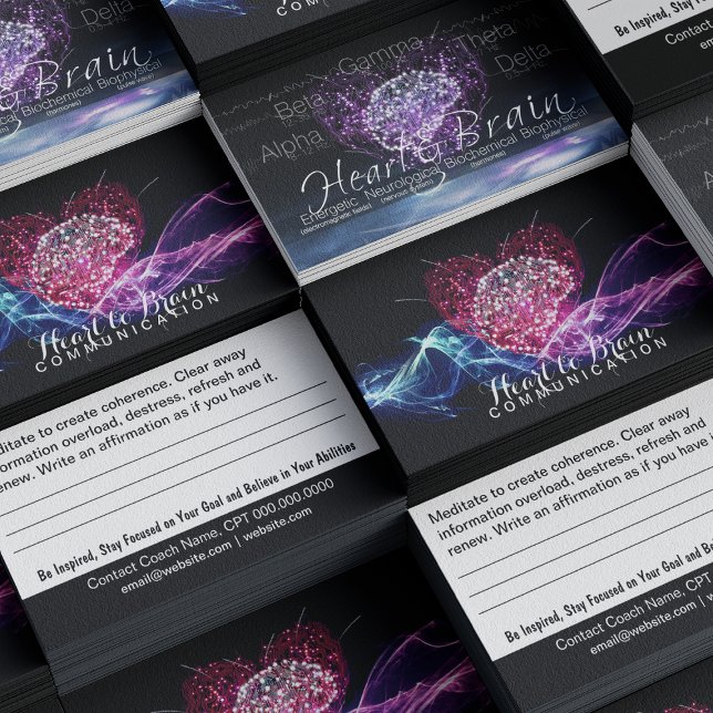 Herzmuskel Empower Gecoacht Visitenkarte (Heart-Brain Communication Business Cards)