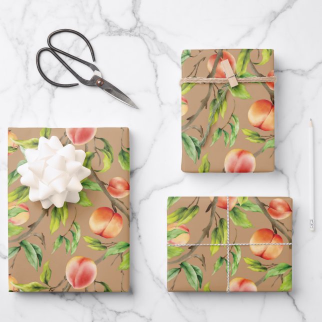 Herzmuster 1 geschenkpapier set (Vorderseite)