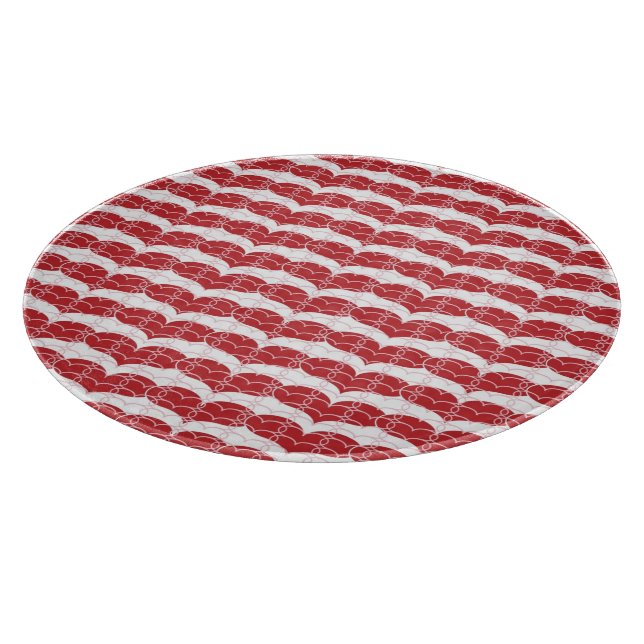 Herzmuster 2 schneidebrett (Ecke)