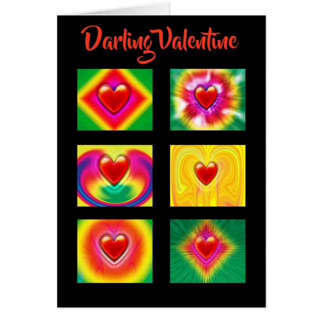 Herzmuster - benutzerdefinierte Valentinkarte (Vorne)