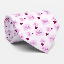Herzmuster der Block-Liebe2 Krawatte