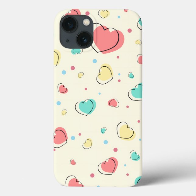 Herzmuster - Design der Niedlichen Liebe Case-Mate iPhone Hülle (Rückseite)